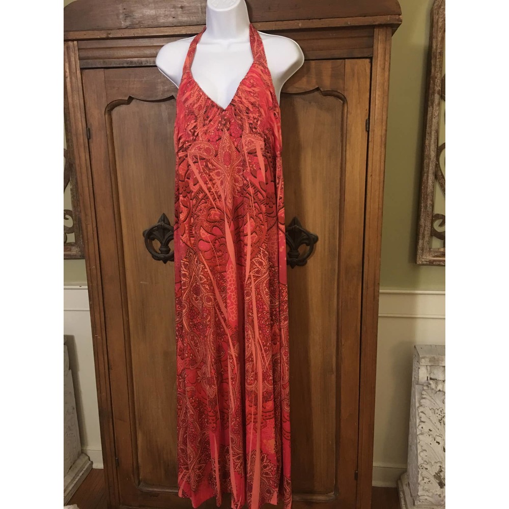 Leter NWT 2X Halter Maxi Sundress